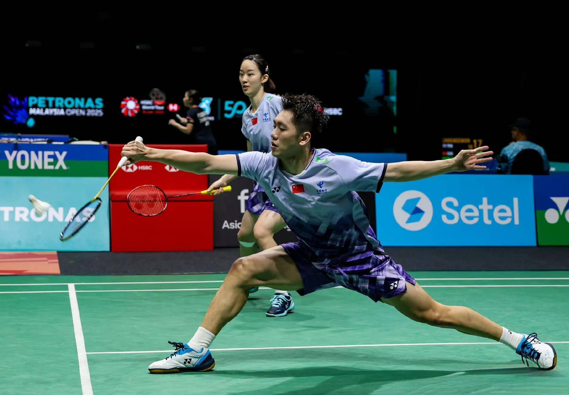 印度羽毛球队碾压韩国羽毛球队，马琳送出助攻