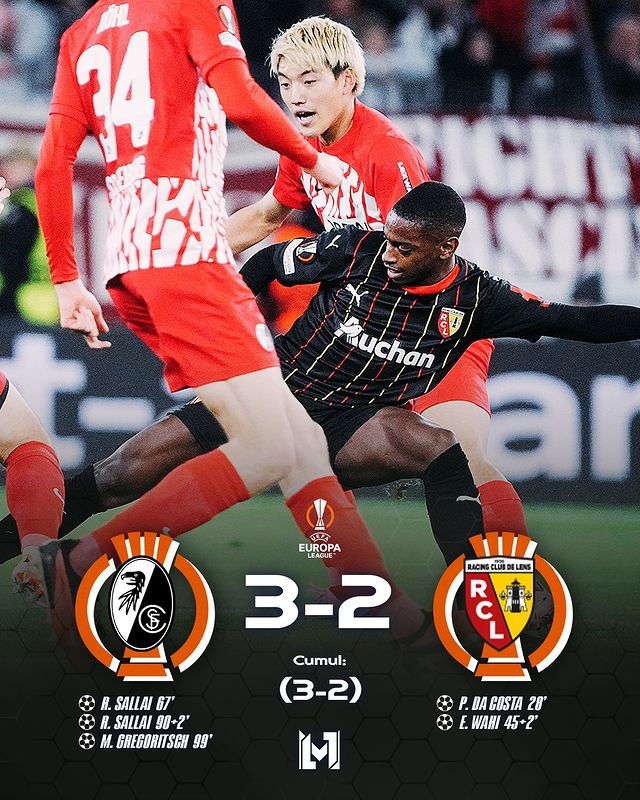 包含弗赖堡客场获胜，球队保持稳定发挥的词条